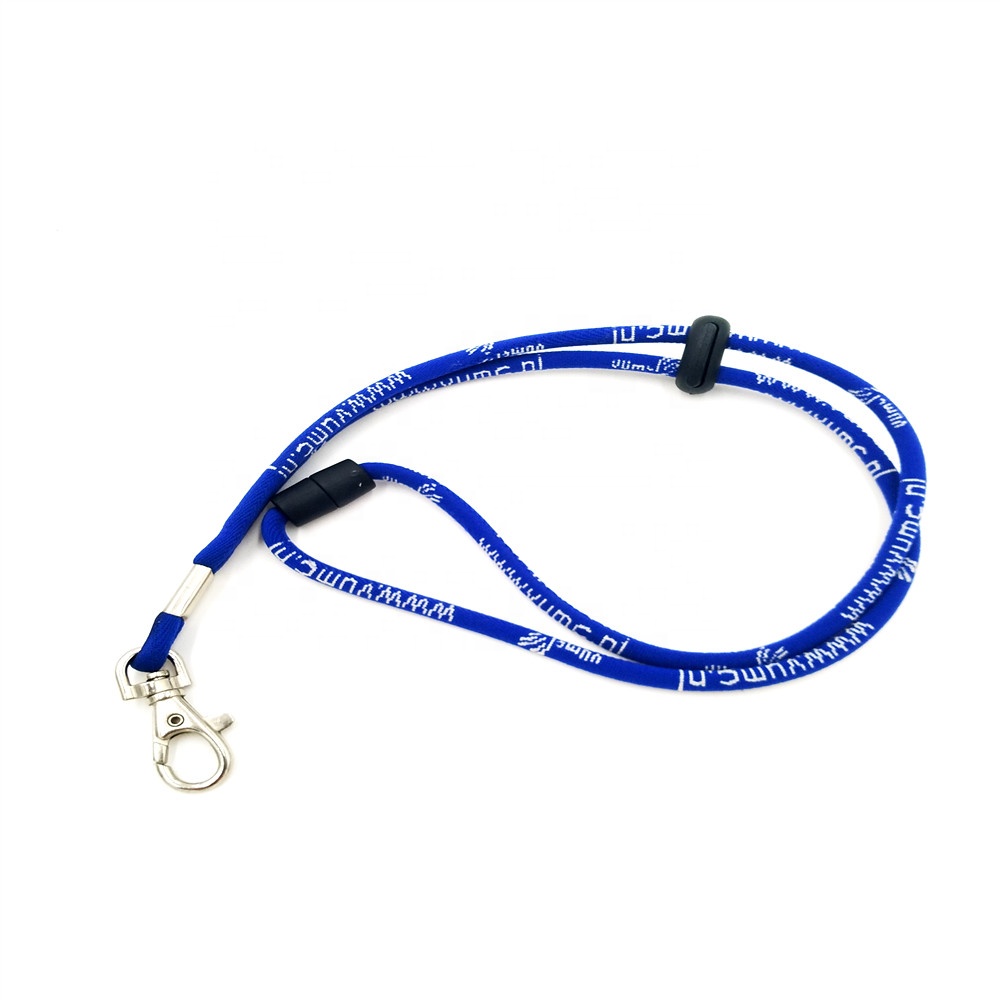 China Factory for Lanyard For Phone - Cheap Custom Round Keychain Neck Adjustable Lanyard With Woven Logo – Bison