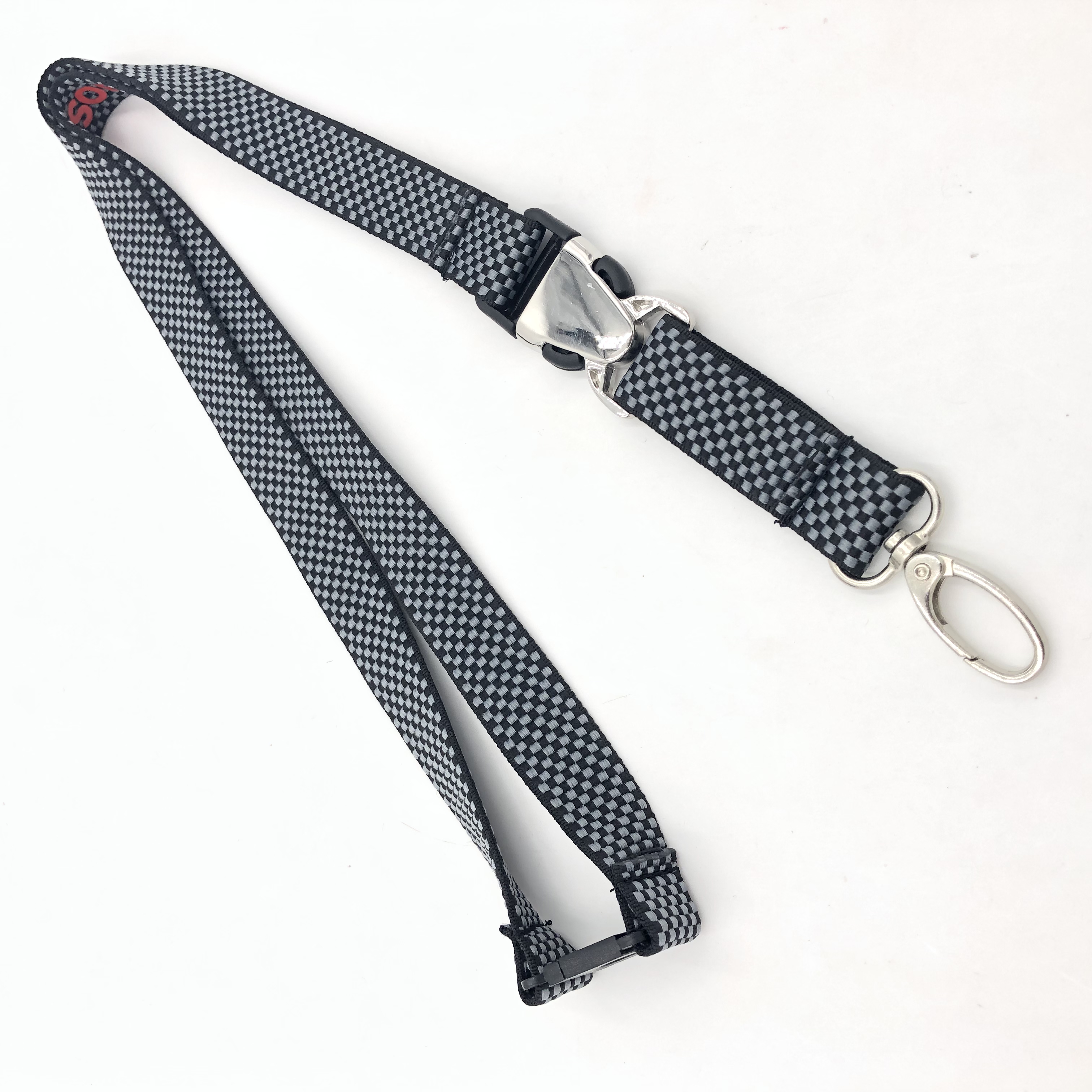 Customized logo metal hook lanyard with safety buckle