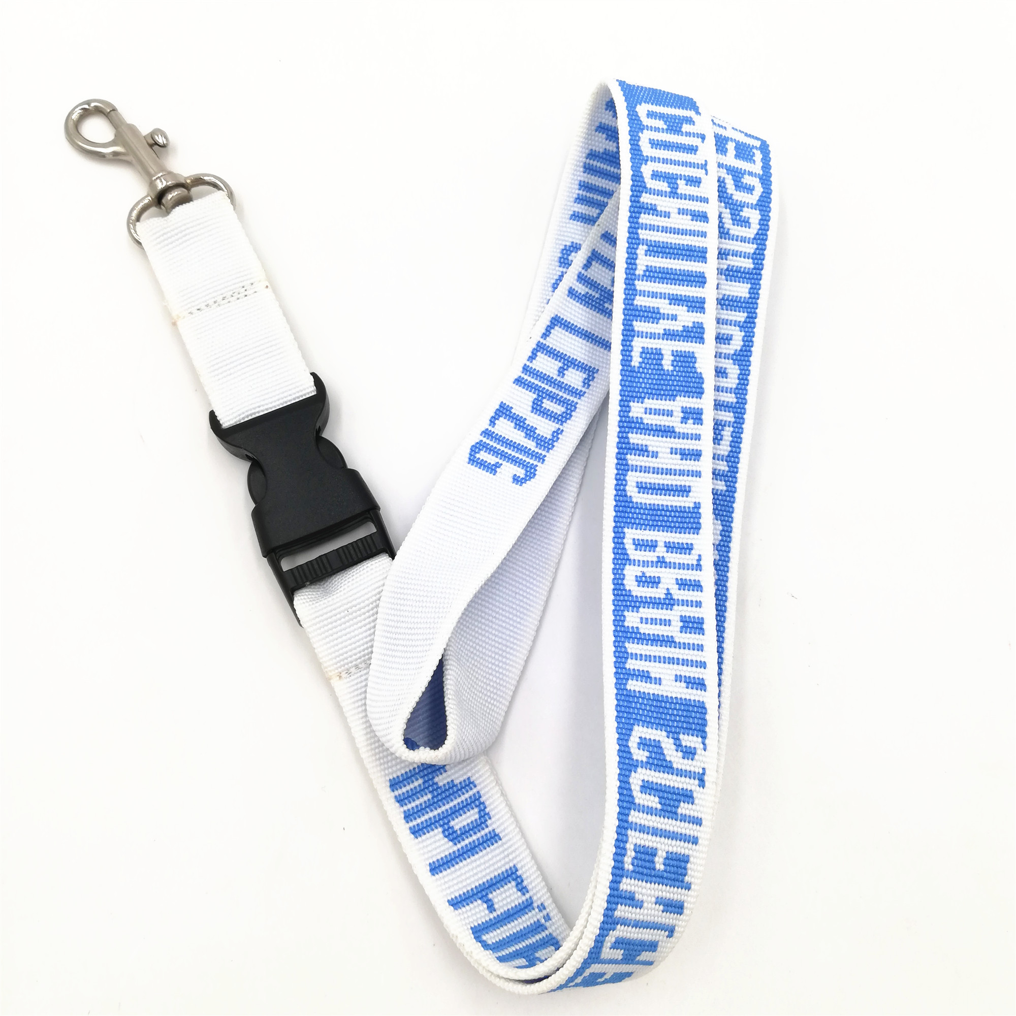 2020 High quality High Quality Nylon Lanyards - Custom woven strap lanyard in double printing – Bison