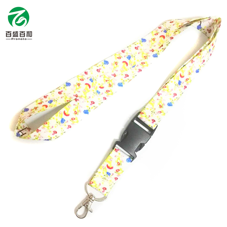 Good Quality Lanyards - double hook colorful heat transfer lanyard with badge reel for card holder – Bison