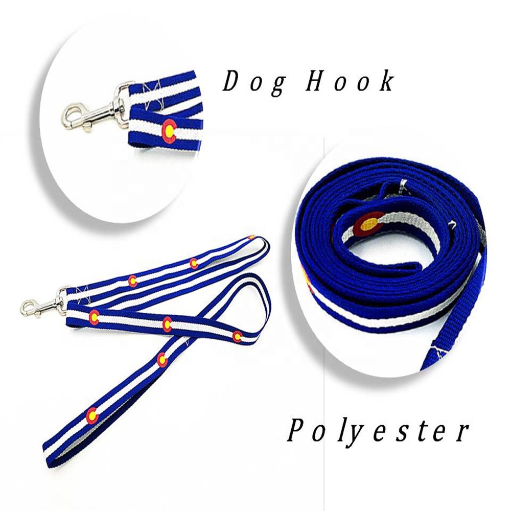 Chinese wholesale Steel Lanyard - Wholesale Premium Fashion Custom Print Logo Polyester Dog Leash – Bison
