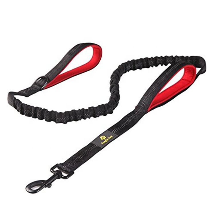 China New Product Pearl Lanyard Badge Holder - Durable Strong Safe Adjustable Running Dog Bungee Leash Nylon Reflective Dog Bungee Leash – Bison