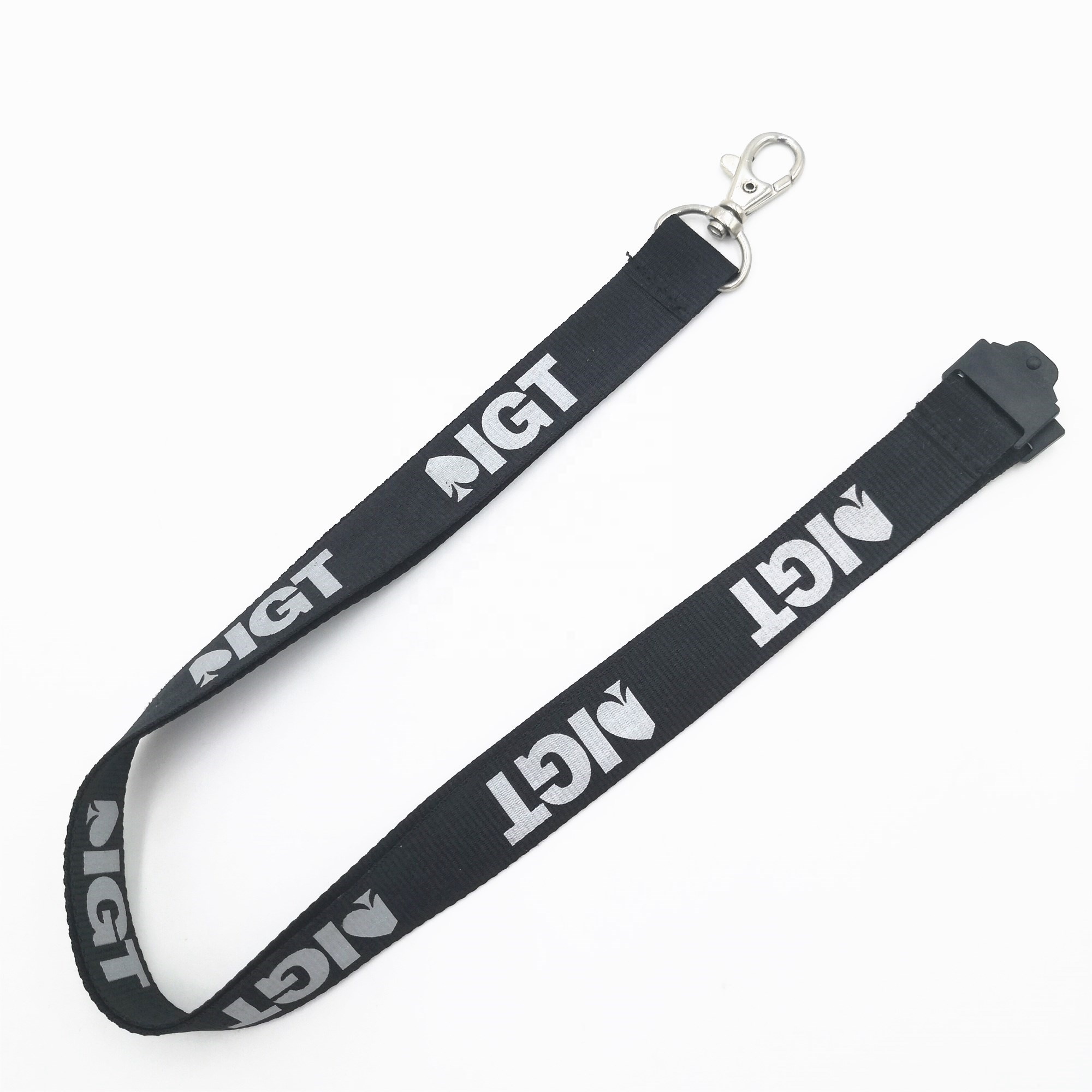China Cheap price Sublimation Printing Lanyard – Good quality custom polyester material silk printing safety buckle lanyard with interesting pattern – Bison