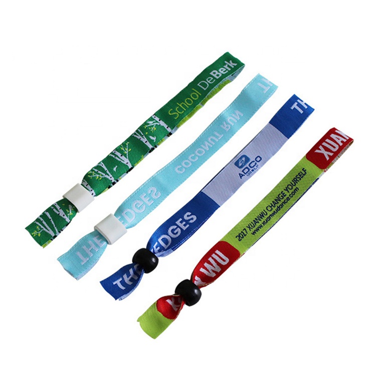 Wholesale Promotion Customized Event Festival Custom Thin Reusable Wristbands Custom