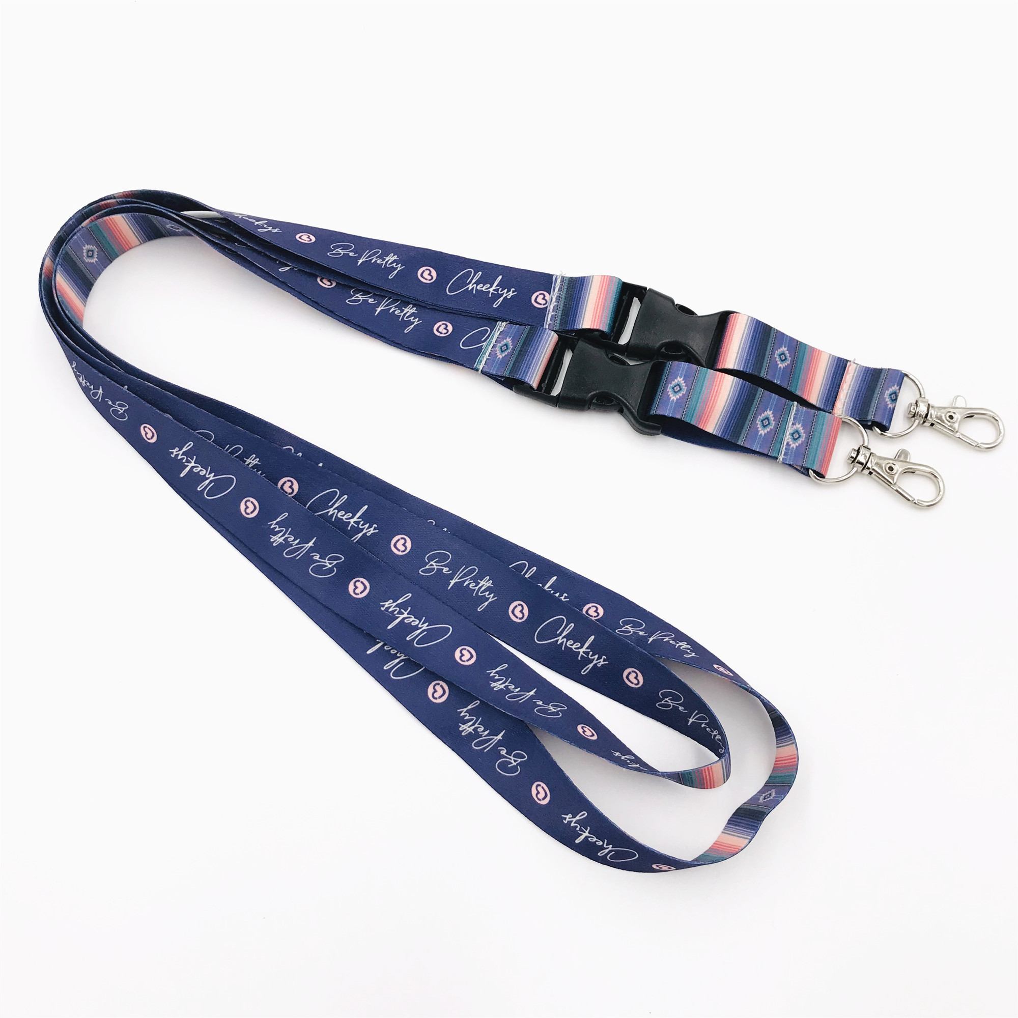 High Quality Floral Printing Lanyard - Promotional business high quality polyester customized lanyard – Bison
