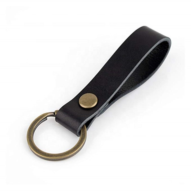 Printing Wholesale Key Chain Simple Blank Leather Key Chain