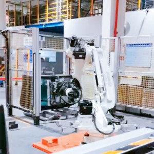 Glass palletizing system automotive automation line
