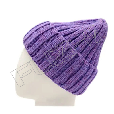 Fashion unisex women men sport custom knitted 100% acrylic beanie hat and winter caps for man
