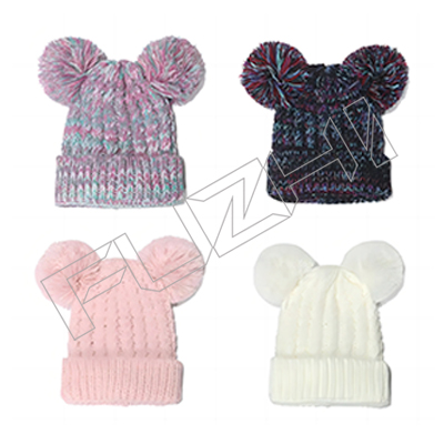 2024 custom knit cap hats knitted beanie hat child winter cap