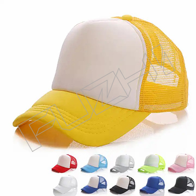 Wholesale Adjustable Custom Foam 5 Panel Hat Multi Color Mesh Custom Embroidery Logo designer Trucker Cap