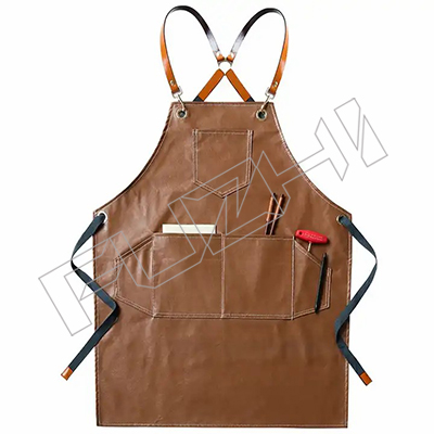Custom barber leather work tool apron with pockets