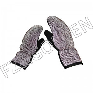 Discount Gloves Factory –  Reflective Knitted Adult Mitten  – FUZHI