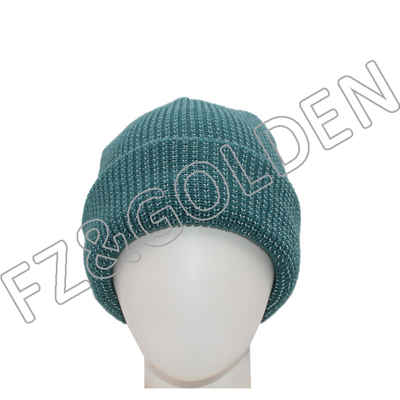 Reflective Adult Polyester Knitted Hat