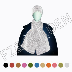 Export Scarf For Men Factory –  Reflective knitted adult scarf   – FUZHI