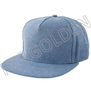 High-Quality Fitted Baseball Caps Suppliers –  New Arrival denim snapback cap 5 panel snapback hat with custom logo  – FUZHI