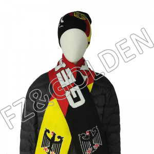 Export Neck Scarf Factory –  High Quality Custom Embroidery Knitted Scarf     – FUZHI