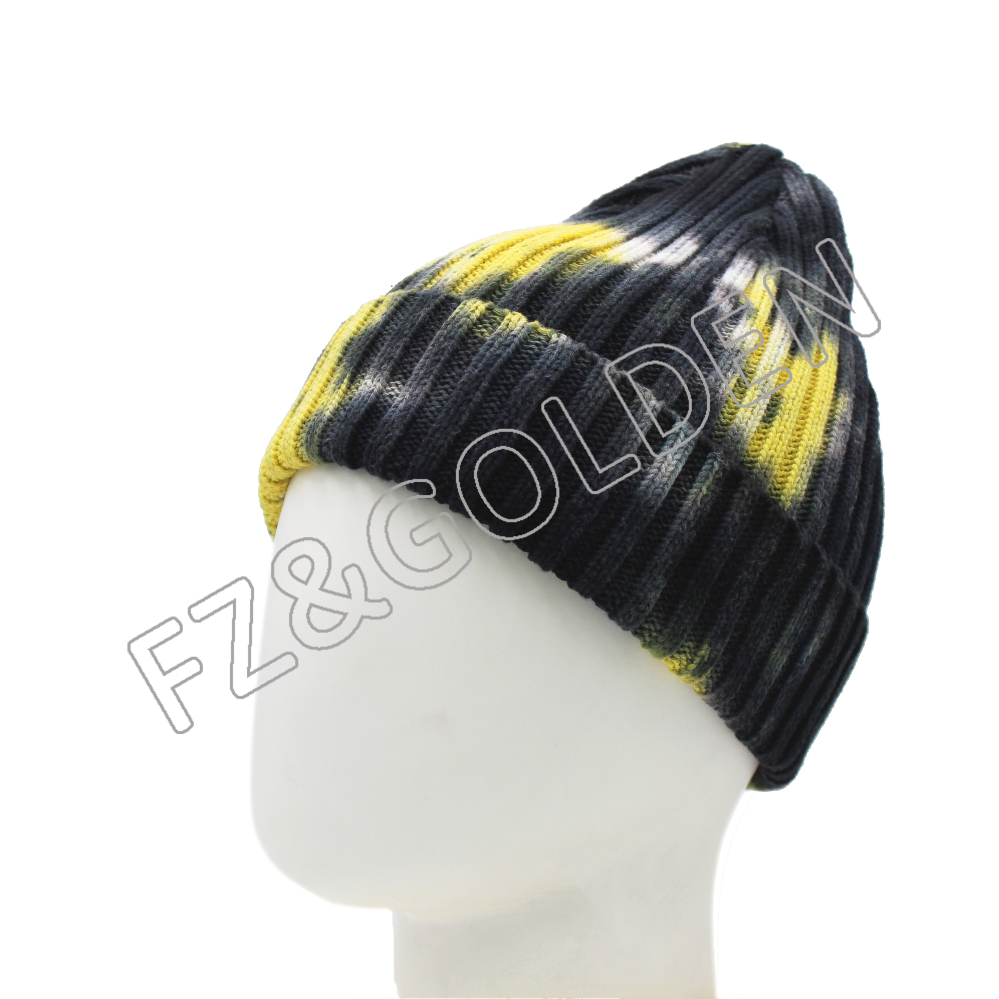 100% Cotton Tie-dyed Knitted Hat