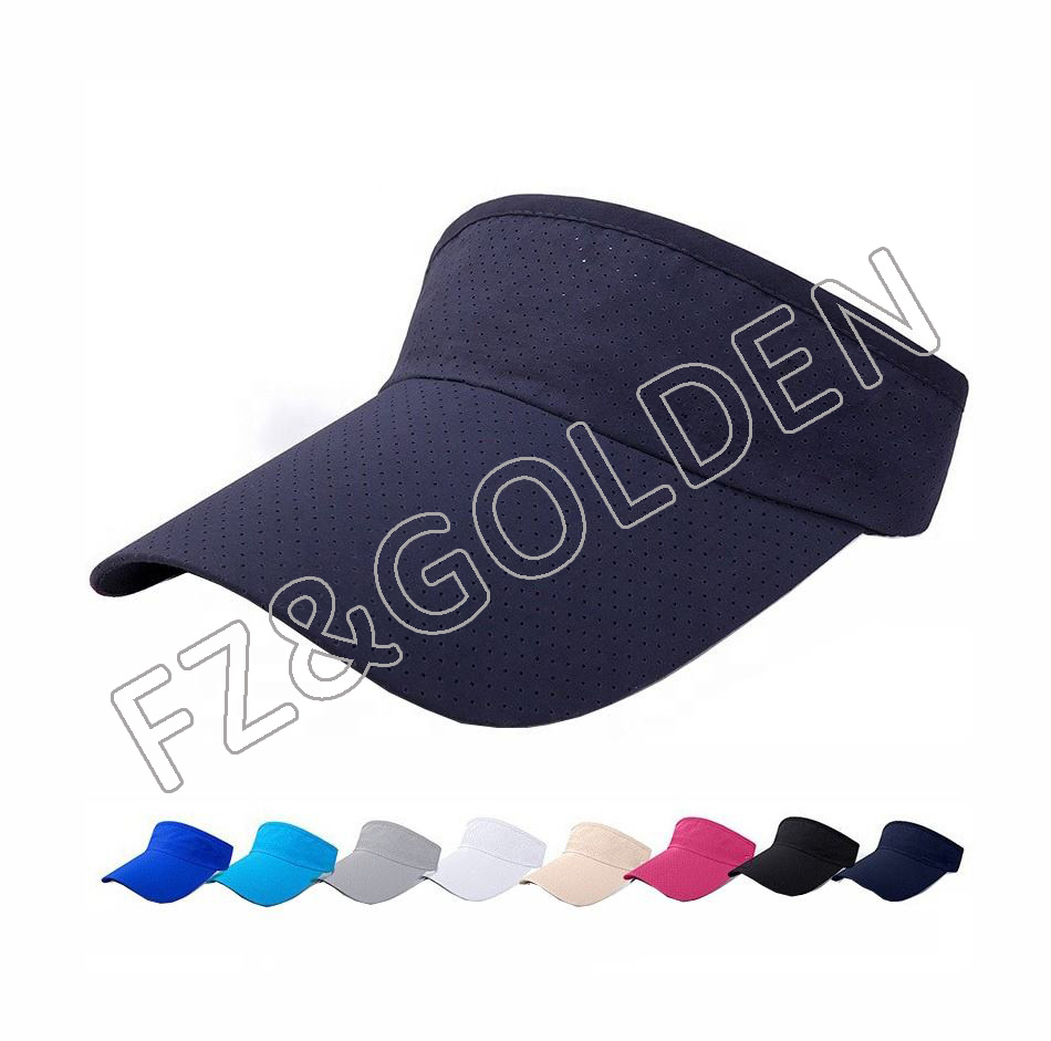 Wholesale 5 Panel Baseball Cap Manufacturer –  Sun Sport Wear Athletic Adjustable Protection Customize Visor for Women Men  – FUZHI