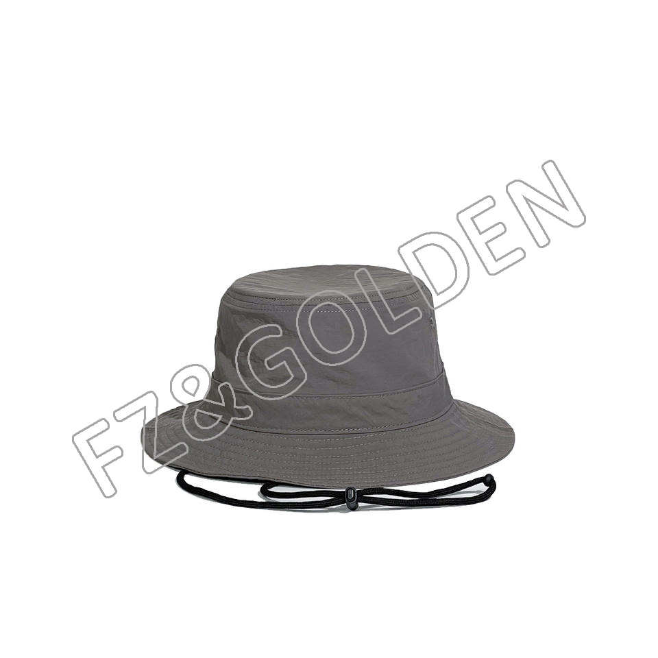 Salahe Unisex Cotton Solid Color UPF50 UV Boonie Beach custom bucket hat logo Cap
