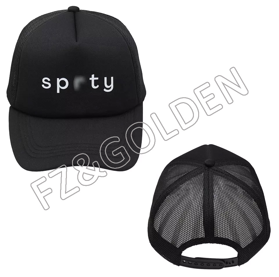 Hot selling cheap customized printed polyester foam gorras custom mens trucker hats caps with logo