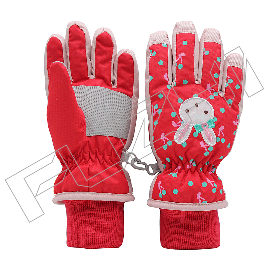 Kid ski gloves
