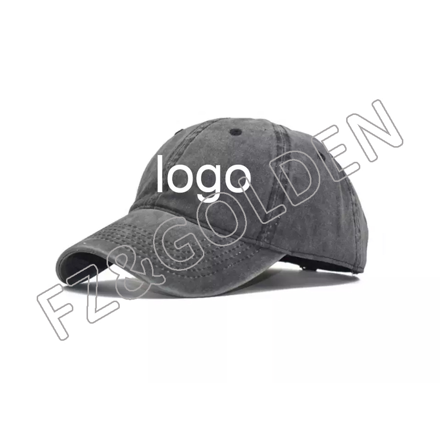 New Arrival grey printed dad hats caps custom logo