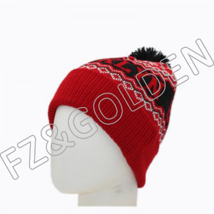 High-Quality Kids Beanie Hat Factory –  Warm Knitted Hat With Pom  – FUZHI