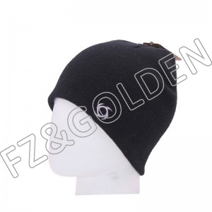 Discount Golf Hat Manufacturers –  Winter Knitted Embroidered Beanie Hats  – FUZHI