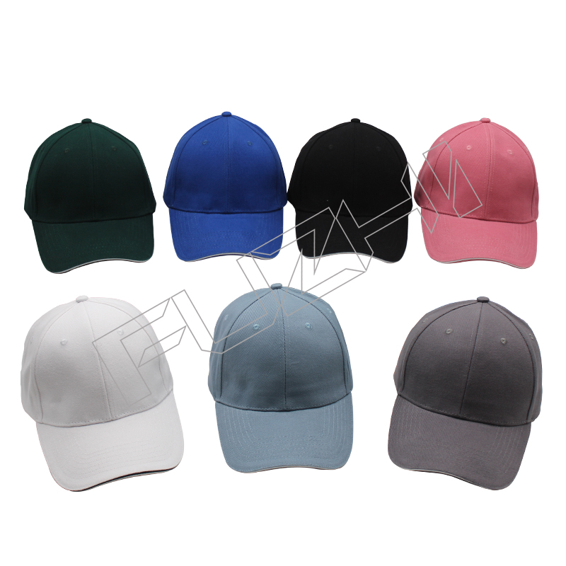 Customize high quality color 6 panel cotton baseball cap