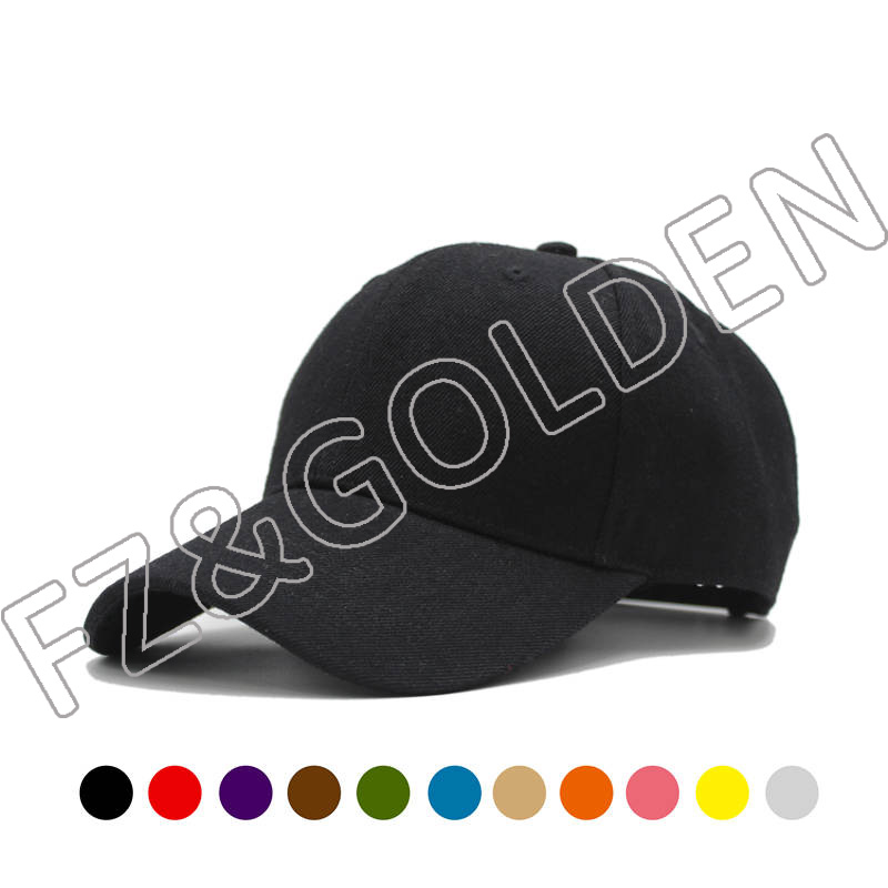 Cheapest Fishing Cap Suppliers –  Customized 6 panel 100% Cotton Twill Baseball Cap   – FUZHI