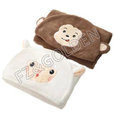 High-Quality Quality Blanket Manufacturer –  Sleeping Wearable Kids Hoodie Blanket Set  – FUZHI