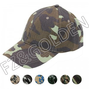 Leather Baseball Cap Manufacturers –  Camouflage Military Army Hunting Cap  – FUZHI
