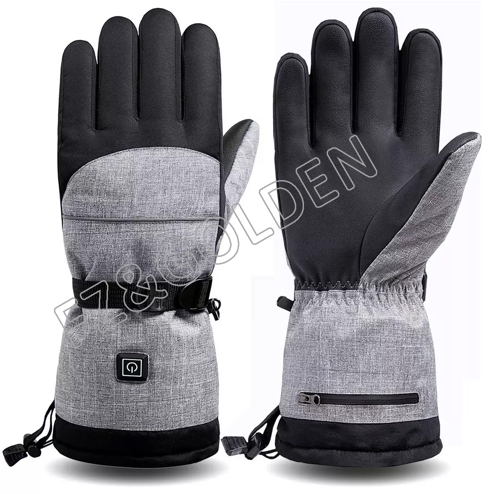 New arrival winter battery rechargeable waterproof outdoor sports powered warm heated ski winter gloves