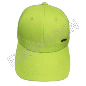 OEM/ODM Denim Baseball Cap Manufacturer –  New Arrival lime green baseball cap  – FUZHI