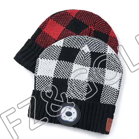New arrival hot sale smart wireless musical knit bluetooth beanie hat with light and headphones