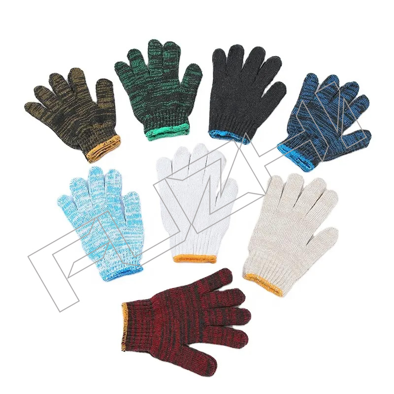 High quality wholesale knitted work comfort working personal protective equipment gloves safety