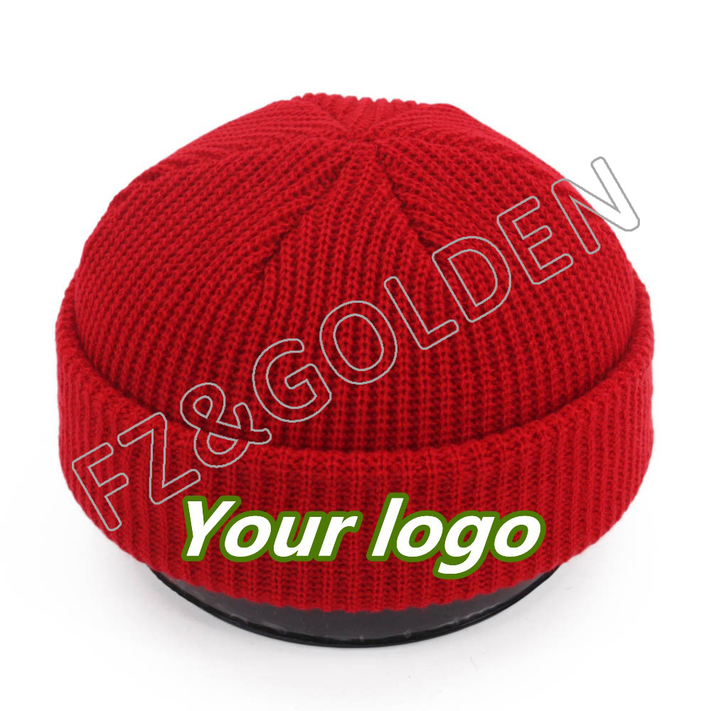 Cheapest Beanie Cap Manufacturer –  Wholesale Custom Embroidered Logo Warm Beanie   – FUZHI