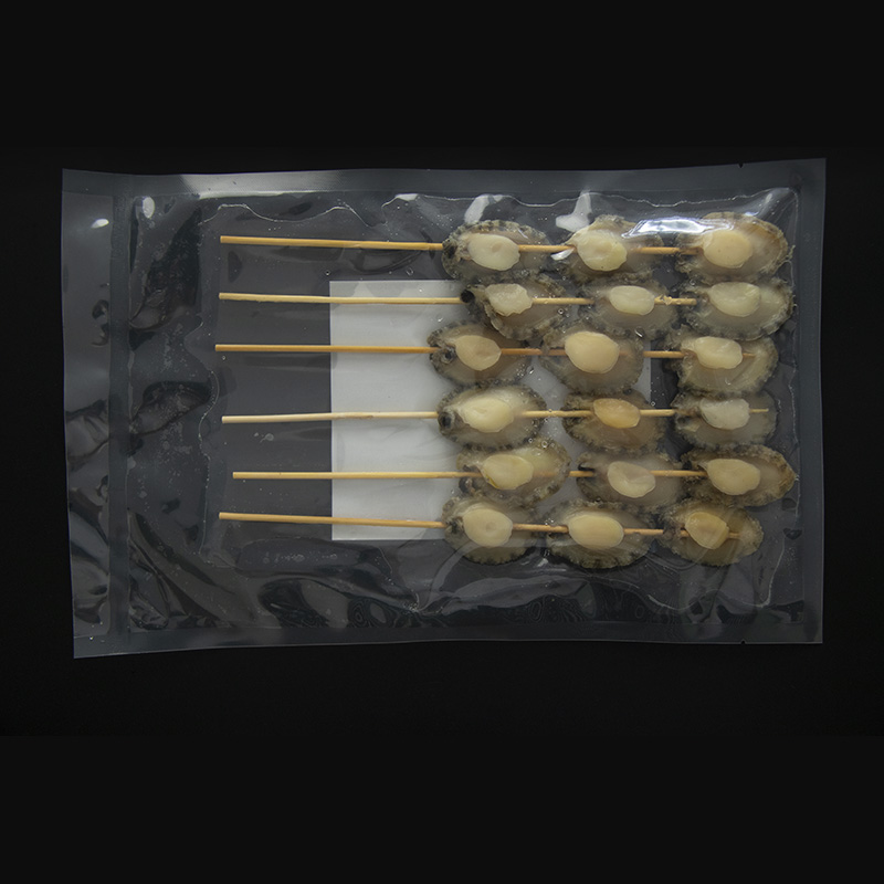 FROZEN BOILED ABALONE MEAT SKEWER remove shell and viscera, easy for BBQ and hot pot