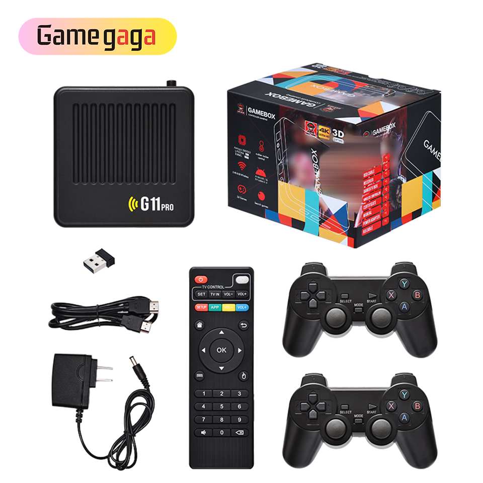 Wholesale G11 Pro Game Box Video Game Console 64/128GB 30000+ Games 4k  Family Retro Classic Games Console Support TV Box For PSP/DC/N64  Manufacturer and Supplier