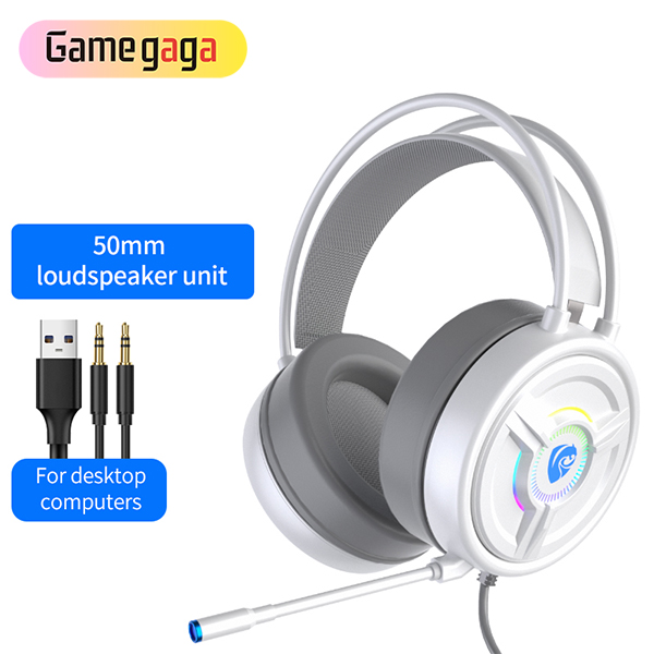PSH-200 Cat Ear Wired gaming headset headphones with microphone 3.5mm USB headset gaming For PS4 Pc