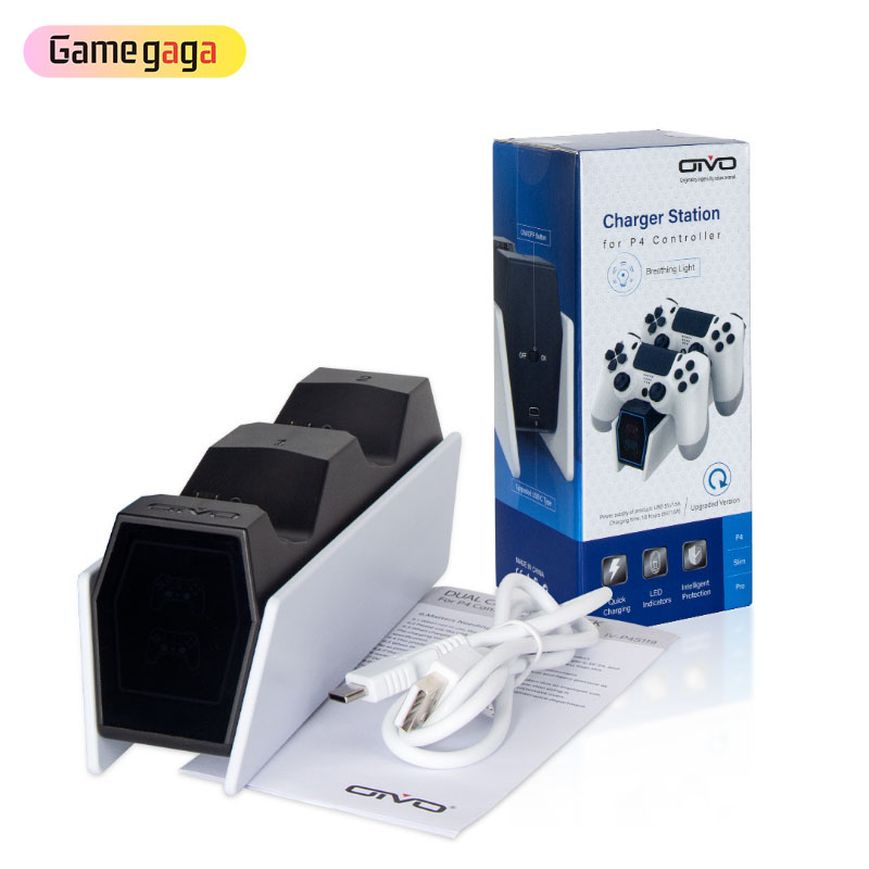 Game Accessory IV-P4S119 Dual Charging Dock With Led Indicator Light For PS4 Controller Charger Station