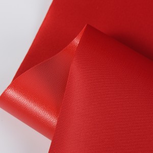 China Supplier Wholesale Custom Color Red 100%Nylon 0.7mm 272 Twill PVC Sponge Oxford Fabric for Backpacks