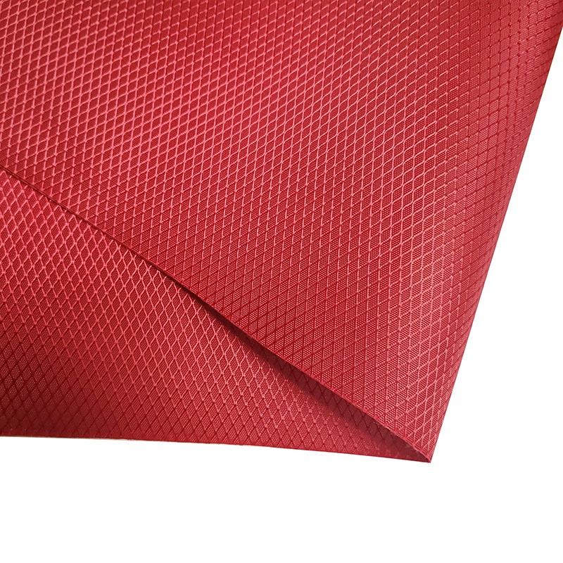 100%  Polyester 420D Diamond Fabric Home Textile With PU Backing For Backpack