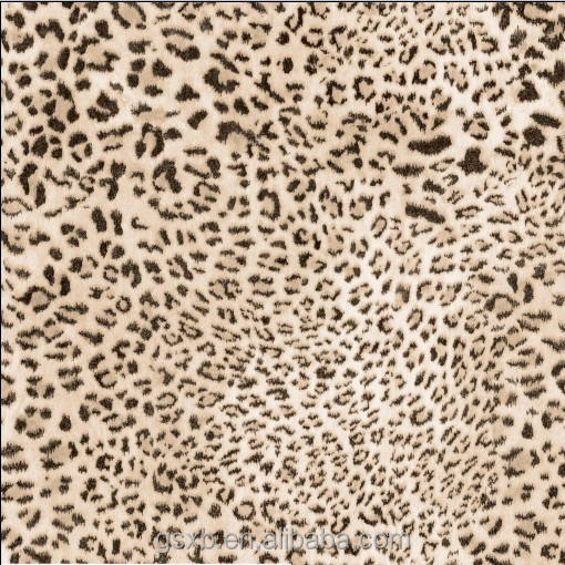 600D polyester oxford leopard print fabric for bag and luggage