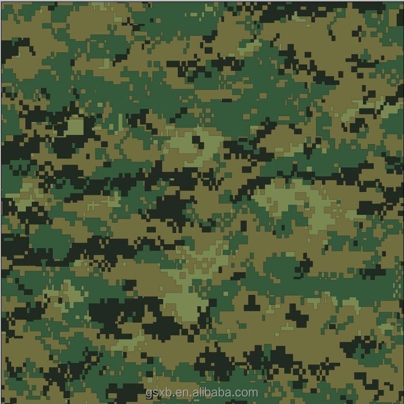 PVC coated polyester digital camouflage fabric