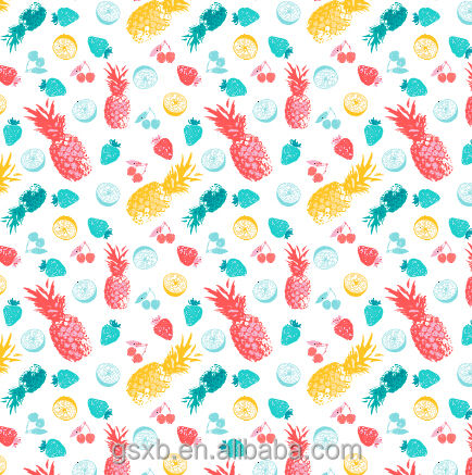600D polyester pineapple printed oxford fabric