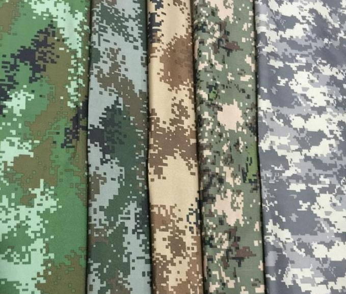 camouflage fabric 100% polyester trolley school bags material luggage bag fabric