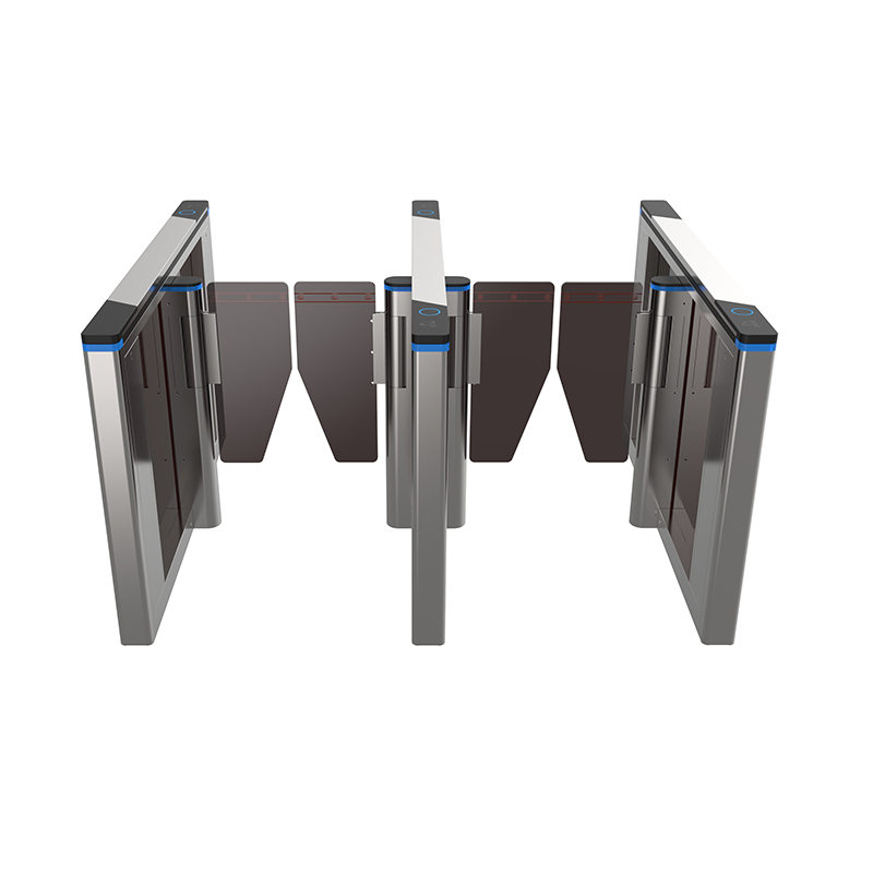 100mm width extremely slim government speed gate bank turnstile with logo