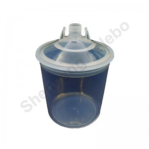 5 Cps speedy gun cup system with disposable inner cup , lid and outer cup paint preparation solution