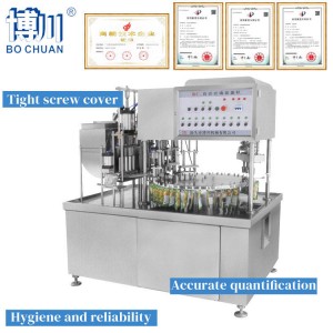 Automatic Jelly Filling & Capping and Tightening Machine